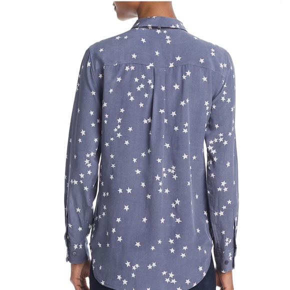 NWT - Equipment - Slim Signature Long Sleeve Printed Silk Shirt - Size L - Picture 2 of 7